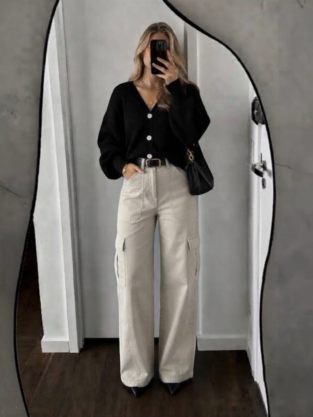 Abercrombie & Fitch Cream Cargo Trousers Straight Leg Waist 28 💯 Cotton